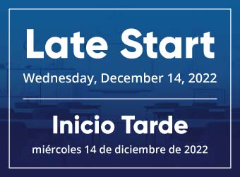 D300 Late Start on 12/14/2022 - School Begins at 10 am